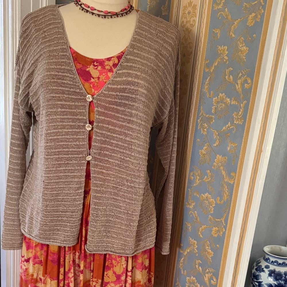 MIA Tan Cardigan Sweater
